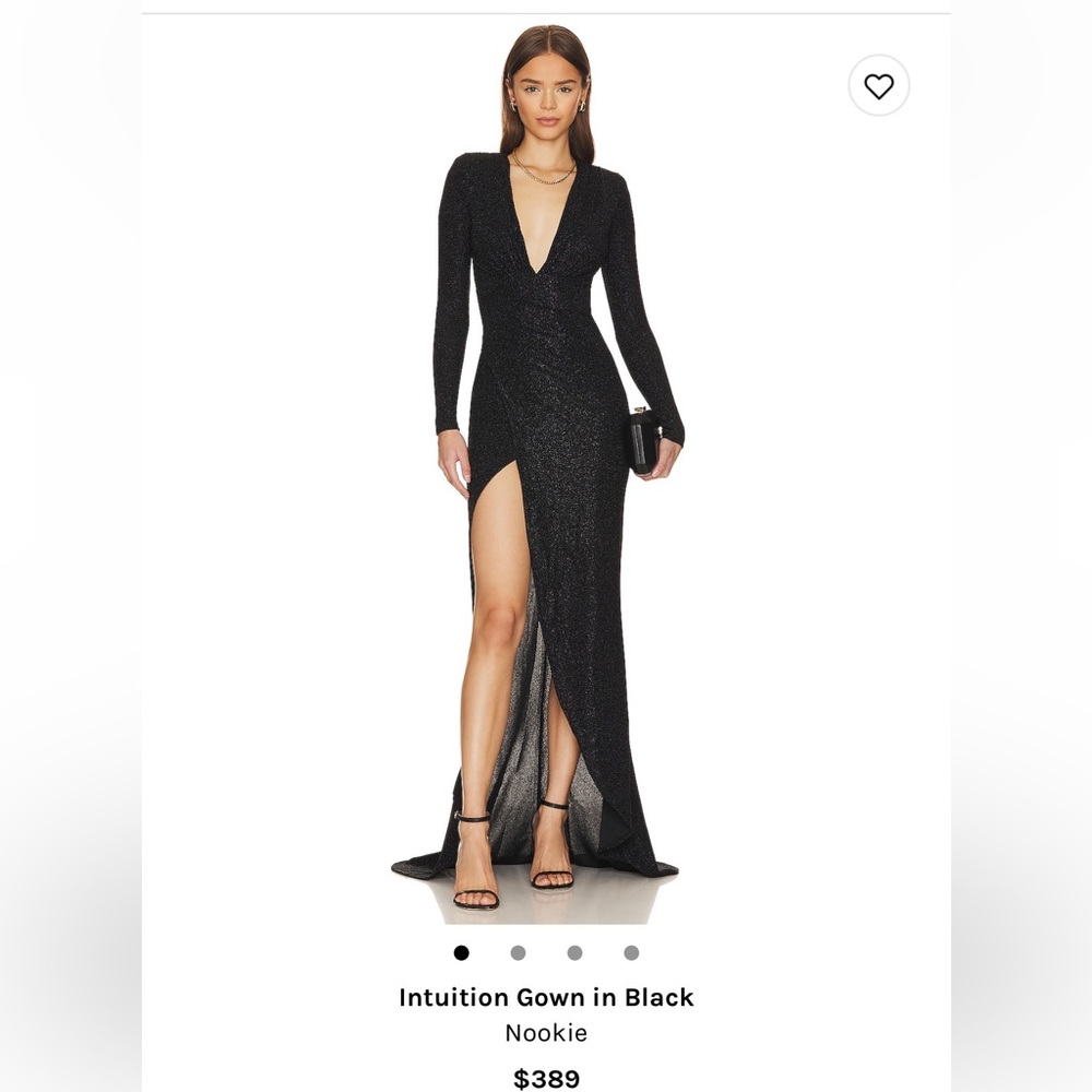 Nookie black long sleeve dress